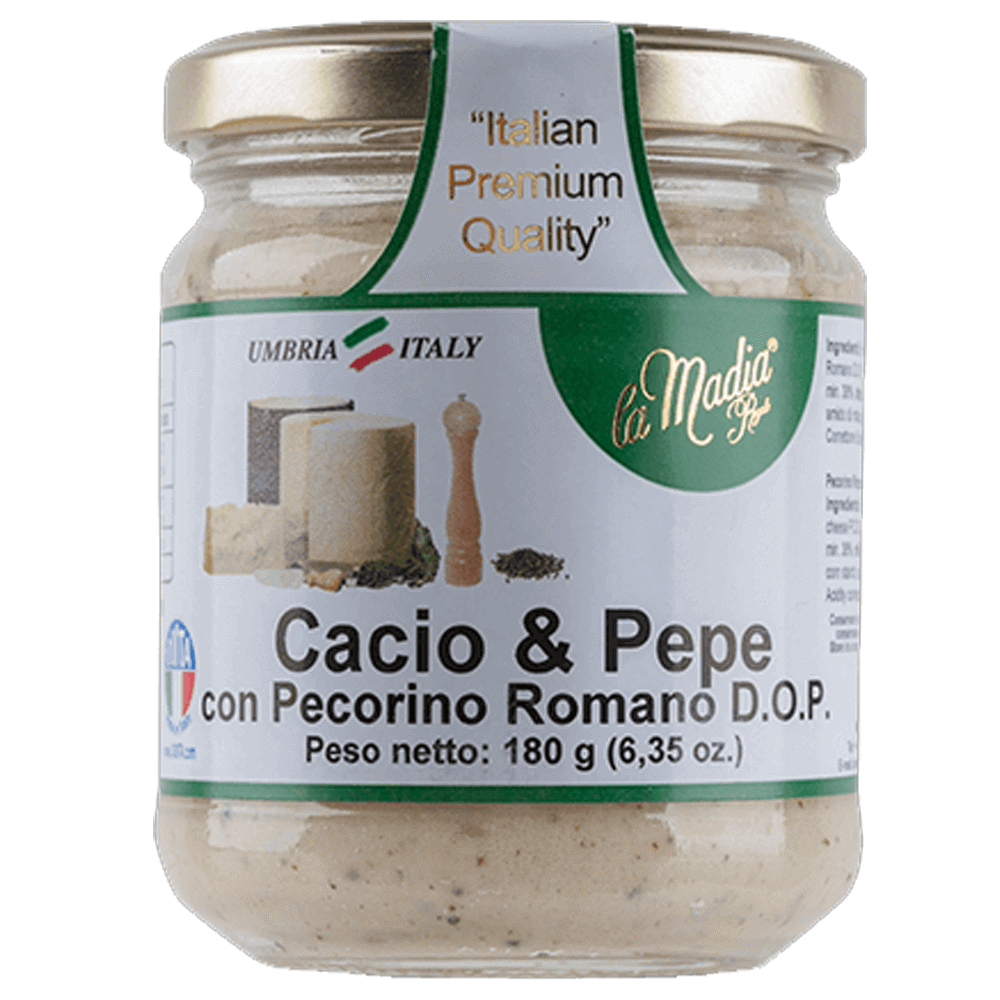 La Madia Regale, Cacio & Pepe (Royal Cheese & Pepper) Sauce 180g